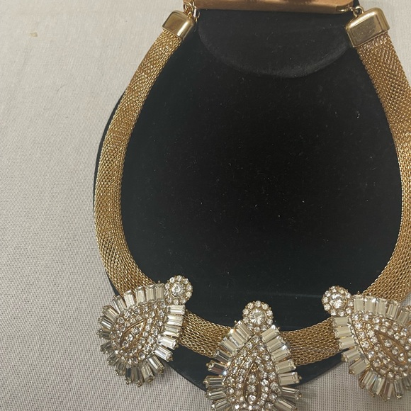 Teardrop crystal necklace set - Picture 2 of 8